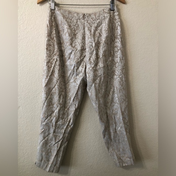 VTG CDG Womens Avant Garde Vest & Pants Suit in Tan & Cream - Size Large/8 - Picture 7 of 11